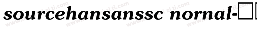 sourcehansanssc nornal字体转换
